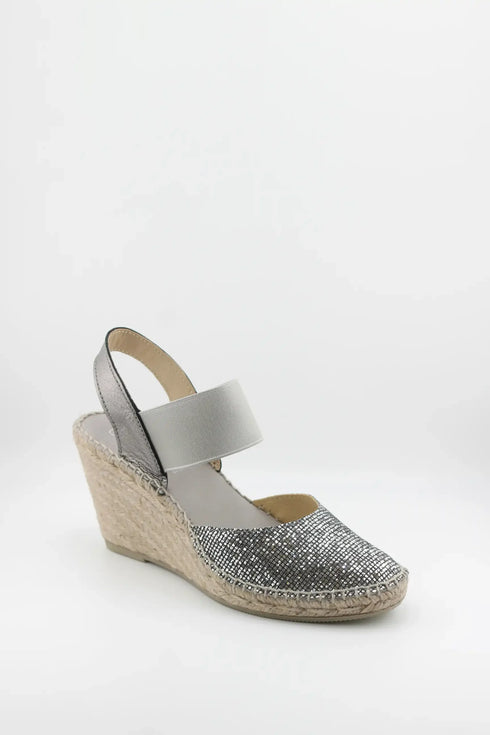 Juncal Aguirre Glitter Espadrille Wedge
